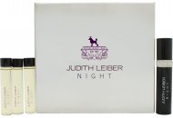 Judith Leiber Night Gift Set Purse Spray + 3 x 0.3oz (10ml) EDP Refill
