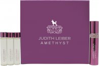 Judith Leiber Amethyst Set de regalo 3 X 10ml Rellenable EDP + Contador rellenable