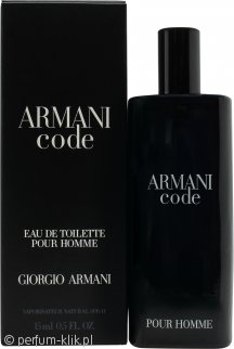 giorgio armani armani code woda toaletowa 15 ml   