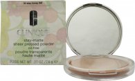 Clinique Stay-Matte Sheer Pressed Powder Oil-Free 7.6g - Honey