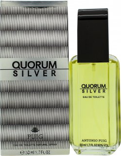 Antonio Puig Quorum Silver Eau de Toilette 1.7oz (50ml) Spray