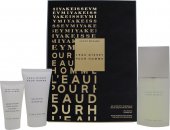 Issey Miyake L'Eau d'Issey Pour Homme Gift Set 2.5oz (75ml) EDT + 2.5oz (75ml) Shower Gel + 1.0oz (30ml) Aftershave Balm