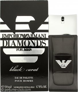 emporio armani diamonds he black carat eau de toilette 50ml