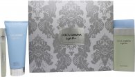 Dolce & Gabbana Light Blue Gift Set 100ml EDT + 100ml Body Lotion + 10ml EDT