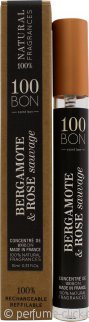100BON Bergamote & Rose Sauvage Refillable Eau de Parfum Concentrate 0.3oz (10ml) Spray