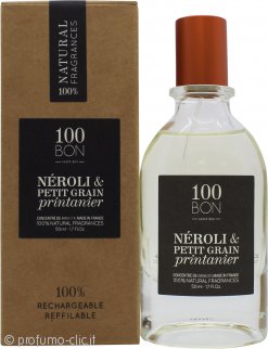 100BOn Néroli & Petit Grain Printanier Eau de Parfum Concetrate Ricaricabile 50ml Spray