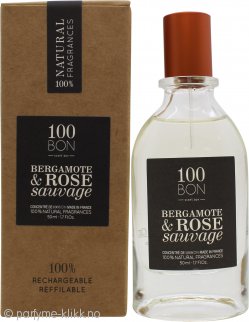 100BON Bergamote & Rose Sauvage Påfyllbar Eau de Parfum Concentrate 50ml Spray