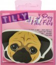 Tilly & Friends Pug Nail Files Gift Set 3 x Nail Files