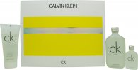 Calvin Klein CK One Geschenkset 100ml EDT + 100ml Body Wash + 15ml EDT