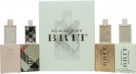 Burberry Brit For Her Miniatyr Gavesett 4 Deler