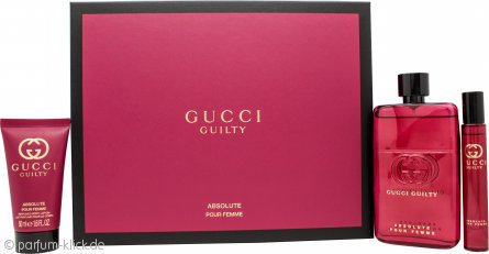 Gucci Guilty Absolute Pour Femme Geschenkset 90ml Edp 50ml Body