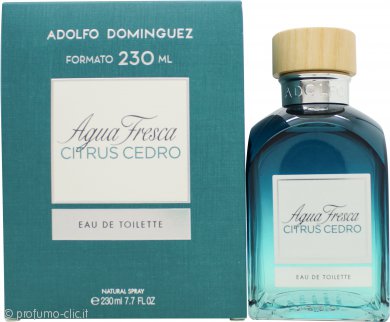 Adolfo Dominguez Agua Fresca Citrus Cedro Eau de Toilette 230ml Spray