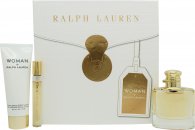 Ralph Lauren Woman By Ralph Lauren Gift Set 50ml EDP + 10ml EDP + 75ml Body Lotion