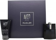 Thierry Mugler Alien Man Gift Set 50ml EDT Refillable + 50ml Shower Gel