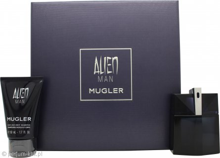 Thierry Mugler Alien Man Gift Set 50ml EDT Refillable + 50ml Shower Gel