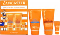 Lancaster Sun Box Gift Set SPF30 50ml Velvet Milk Protectant + 50ml Tan Maximiser + SPF50 3ml Sun Sensitive Cream