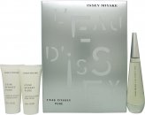 Issey Miyake L'Eau d'Issey Pure Gift Set 1.7oz (50ml) EDP + 1.7oz (50ml) Body Lotion + 1.7oz (50ml) Shower Gel