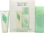 Elizabeth Arden Green Tea Gavesæt 100ml EDT + 100ml Green Tea Honey Drops Body Cream