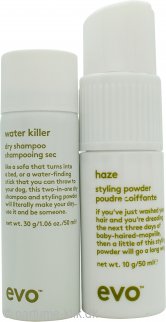 Evo Hair Styling Gavesæt 50g Evo Haze Styling Powder + 50ml Evo Water Killer Dry Shampoo