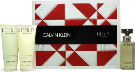 Calvin Klein Eternity Gift Set 50ml EDP + 100ml Shower Gel + 100ml Body  Lotion
