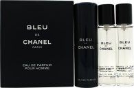 Chanel Bleu de Chanel Gavesæt 20ml EDP Genopfyldelig Spray + 2 x 20ml Genopfyldning
