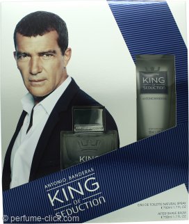 Antonio Banderas King Of Seduction Gift Set 1.7oz (50ml) EDT + 1.7oz (50ml) Aftershave Balm