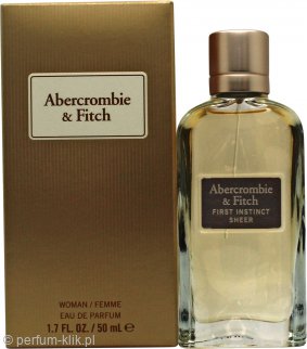 abercrombie & fitch first instinct sheer woda perfumowana 50 ml   