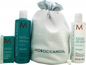Moroccanoil Extra Volume Gavesæt 250ml Shampoo + 250ml Conditioner + 75ml Root Boost