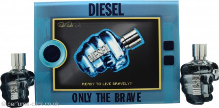 diesel only the brave 75ml and 35ml gift set