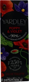 yardley poppy & violet woda toaletowa 50 ml   
