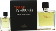 Hermès Terre d'Hermès Gift Set 2.5oz (75ml) EDP + 12.5ml EDP