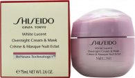 Shiseido White Lucent Overnight Krem Og Maske 75ml