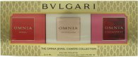 Bvlgari Omnia Jewels Charms Fragrance Gavesæt 15ml Crystalline EDT + 15ml Coral EDT + 15ml Pink Sapphire EDT