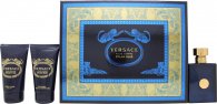 Versace Pour Homme Dylan Blue Gavesett 50ml EDT + 50ml A/Shave Balm + 50ml Dusjsåpe