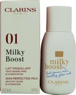 Clarins Milky Boost Healthy Glow Foundation 1.7oz (50ml) - 01 Milky Cream