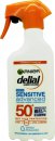Garnier Delial Sensitive Beschermende Zonnebrand Spray SPF50 300ml