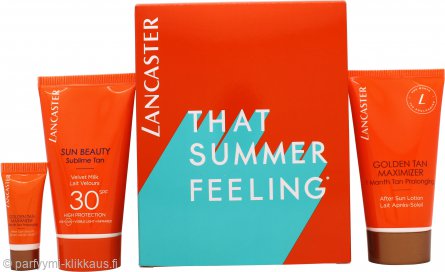 Lancaster That Summer Feeling Gift Set SPF30 50ml Velvet Milk Protectant + 50ml After Sun Tan Maximiser + 3ml After Sun Serum