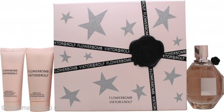 Viktor Rolf Flowerbomb Gift Set 100ml Edp 50ml Shower Gel 40ml Body Cream