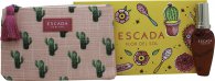 Escada Flor del Sol Gift Set 1.0oz (30ml) EDT + Beauty Bag