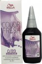 Wella Color Fresh Semi Permanent Hair Colour 75ml - 0/89