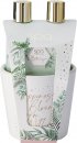 Style & Grace Spa Botanique Pamper Pot Gift Set Eco Packaging 3.4oz (100ml) Body Wash + 3.4oz (100ml) Body Lotion + 50g Bath Crystals + Ceramic Pot