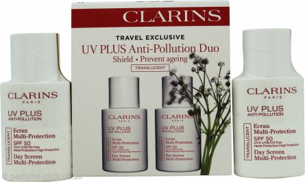 Clarins UV Plus Anti-Pollution Translucent SPF50 Day Cream 2 x 30ml