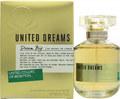 Benetton United Dreams Dream Big Eau de Toilette 2.7oz (80ml) Spray