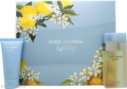 Kabelbaan smokkel veronderstellen Dolce & Gabbana Light Blue Geschenkset 50ml EDT + 50ml Body Lotion