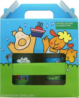 Benetton On Benny's Farm Gift Set 6.8oz (200ml) Fresh Water + 6.8oz (200ml) Shampoo