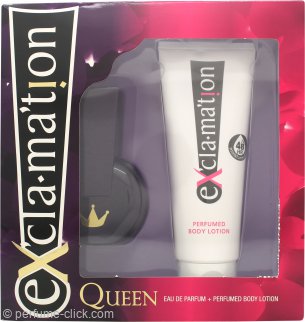 Coty Exclamation Queen Gift Set 1.0oz (30ml) EDP + 3.9oz (115ml) Body Lotion