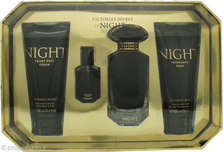 Victoria's Secret Night Gift Set 50ml EDP + 7.5ml EDP + 100ml Body Lotion + 100ml Shower Gel