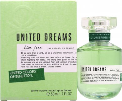 Benetton United Dreams Live Free Eau de Toilette 50ml Spray