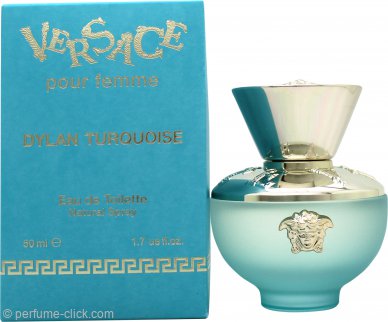 Versace Pour Femme Dylan Turquoise de (50ml) Toilette 1.7oz Spray Eau