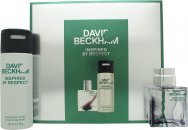 David Beckham Inspired By Respect Gift Set 1.4oz (40ml) EDT + 5.1oz (150ml) Deodorant Spray